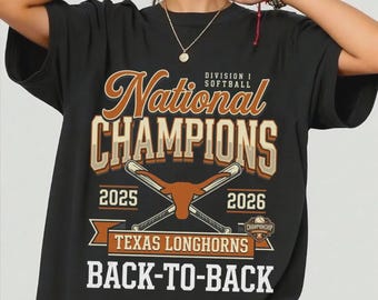 Texas National Champs 2026 Softball WCWS Repeat T-Shirt, Softball Fan Gift, Championship Graphic Tee