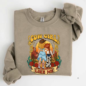 Cow Girl Like Me Retro Western T-shirt: Vintage Desert Graphic T-shirt, Jag visste det, jag visste dig-skjortan, TS 2026 T-shirt för fans bild 3