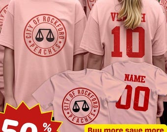 Kundenspezifisches Rockford Peaches Baseball Jersey-Hemd, Liga ihres eigenen Kostüm-T-Stücks