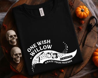 One Wish Willow Obsession T-Shirt, One Wish Willow Shirt, Retro Pop Culture T-Shirt, Vintage Americana Tee, Cute Wishbone Crack Shirt