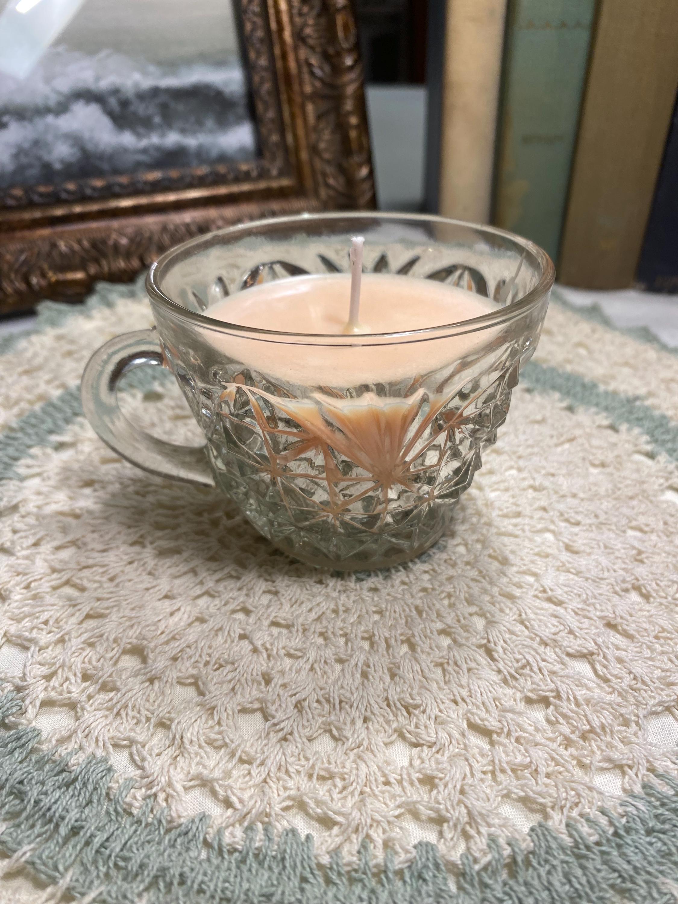 Pink Teacup Candle - Etsy