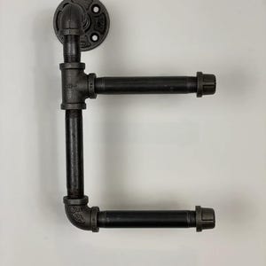 The Vertical Twin | Industrial Toilet Roll Holder | Toilet Paper Holder Steampunk | Flat Rate Shipping