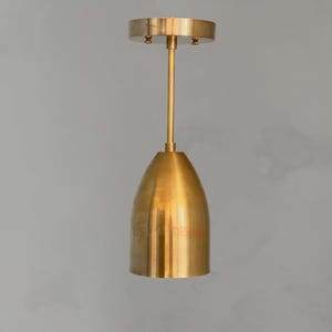 Messing Cup Pendelleuchte: Mid-Century Modern Deckenstrahler, UL Listed