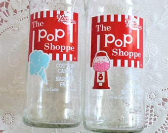 POP SHOPPE BOTTLE For Fake Bake Drink Cotton Candy Bubblegum Machine Restaurant Red Label Glass Ice Cream Parlor Decoration Anthropomorphic