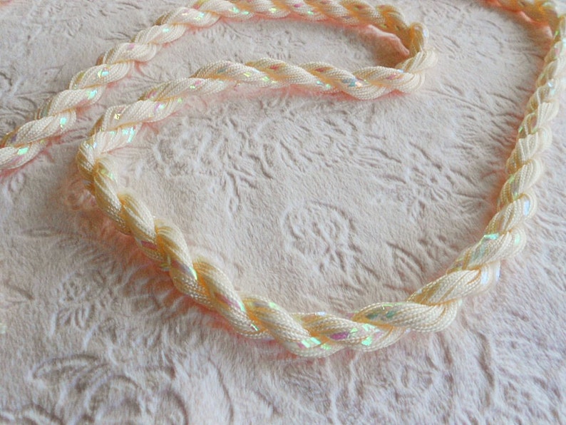 Vintage ROPE TASSEL TIEBACK Nylon Thread Garland Irridescent Etsy