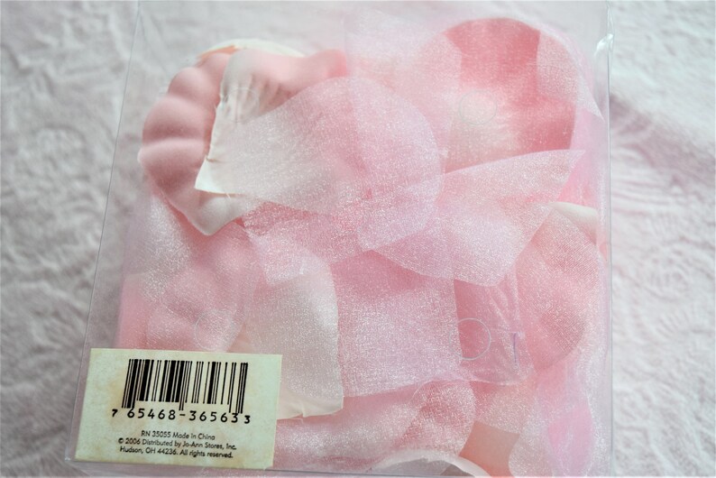 Baby PINK ROSE PETAL Box Nos Artificial Floral Arrangement Craft Rosebud Wedding Shower Wreath Supply Decoration Bridal Flower Girl Basket