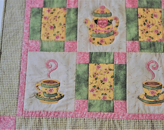 Vintage TEACUP TEAPOT Quilt PATTERN Custom Creation Cindy Etsy
