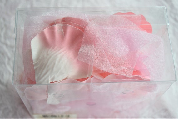 Baby PINK ROSE PETAL Box Nos Artificial Floral Arrangement Craft Rosebud Wedding Shower Wreath Supply Decoration Bridal Flower Girl Basket