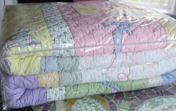 POTTERY BARN Bedspread Full Queen QUILT Victorian Applique
