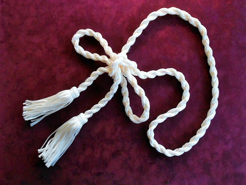 Vintage ROPE TASSEL TIEBACK Nylon Thread Garland Irridescent Etsy