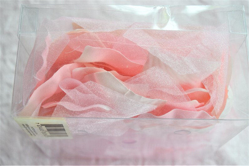 Baby PINK ROSE PETAL Box Nos Artificial Floral Arrangement Craft Rosebud Wedding Shower Wreath Supply Decoration Bridal Flower Girl Basket