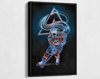 Joe Sakic Colorado , Canvas, Hockey Print, Sports Wall Art, Man