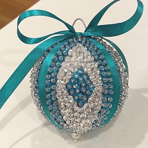 3” Teal and Silver