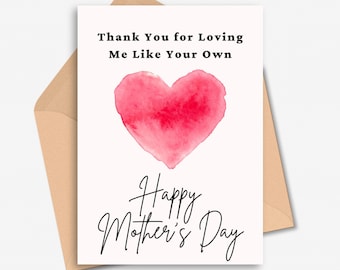 Tarjeta del Día de la Madre para Madrastra, Tarjeta del Día de la Madre para Madrastra, Regalo para Madrastra, Regalo para Madrastra, Regalo para Mamá Extra, Regalo para Mamá Extra, Regalo para Mamá