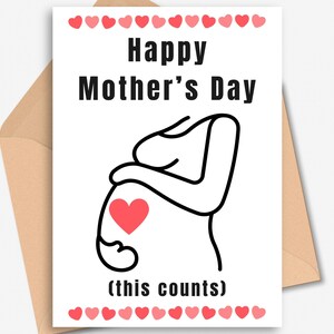 Carte de fête des mères pour femme enceinte, première carte de fête des mères, carte de fête des mères pour femme, 1ère fête des mères, carte de voeux pour maman, future maman