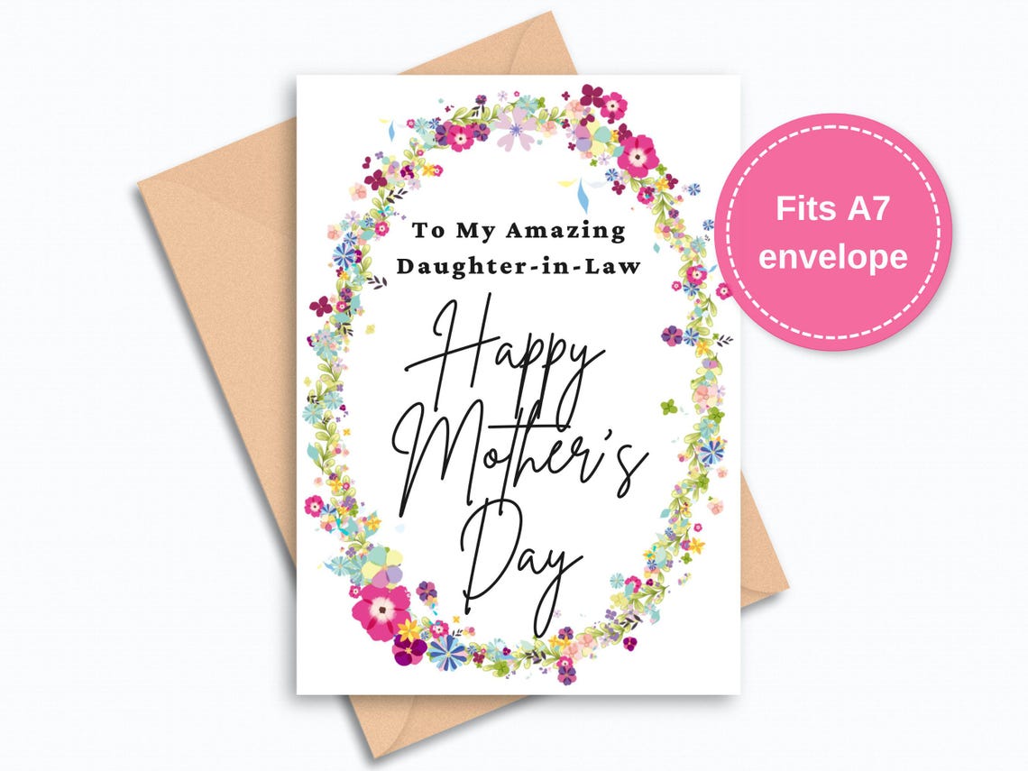 Mothers Day Card for Daughter in Law, Daughter in Law Mothers Day Card ...