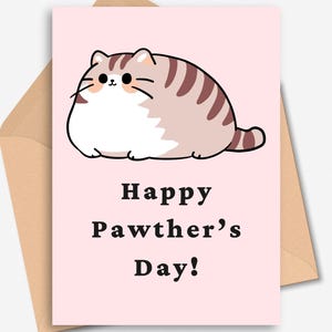 Biglietto per la festa del papà a forma di gatto, biglietto per la festa del papà a forma di gatto, biglietto d'auguri per papà, regalo per papà, regalo per papà