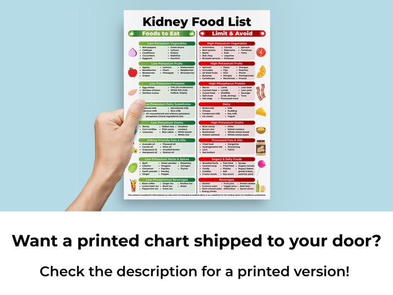 Kidney Disease Food List, Renal Diet, Kidney Diet, Kidney Food List, Kidney Friendly Food List, Kidney Disease Diet, Kidney Stone Diet image 2
