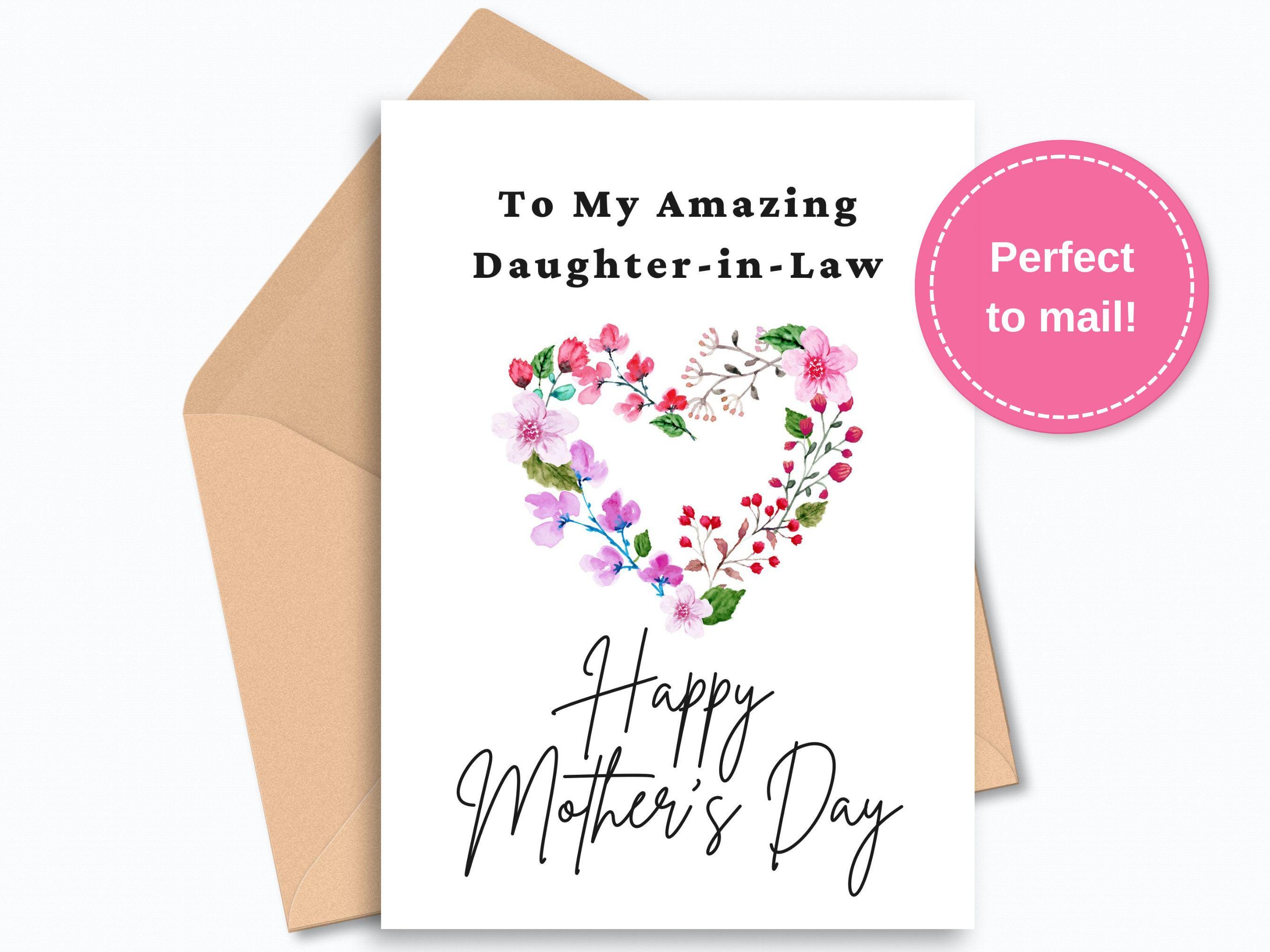 Mothers Day Card for Daughter in Law, Daughter in Law Mothers Day Card ...