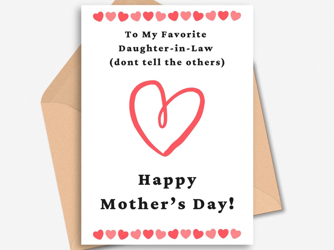 Mothers Day Card for Daughter in Law, Daughter in Law Mothers Day Card ...