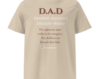 Devoted Anointed Father&#39;s Day Gift, Christian Shirt for Dad, Inspirational for Dad, Religious for Dad, Birthday for him, Gift for Husband