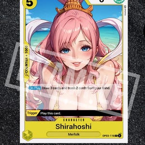 One Piece Card Altered- Shirahoshi Character OP03 - 116 Waifu Holo Proxy