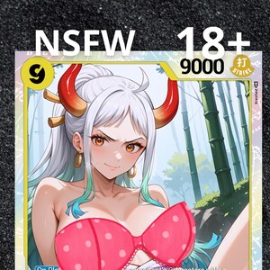 One Piece Karte verändert - Yamato Charakter OP04 - 112 Waifu Holo Proxy