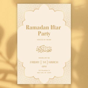 Ramadan Iftar Party Invitation | Ramadan Iftar invite | Eid Celebration Brunch | Ramadan Iftar Dinner | Editable Digital Invitation Template