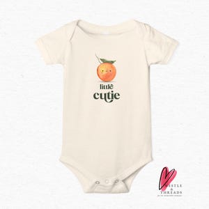Little Cutie Shirt, Adorable Baby Clothes, Orange Fruit Tee, Cute Newborn Outfit, Birthday Celebration Shirt
