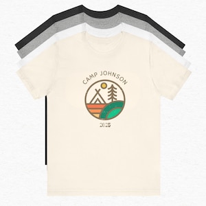 Camping Shirts for Family Friends T-Shirt Camp T Shirt Tee Ladies Matching Men Kids Women Boys Girls Baby Lake Road Trip Cousin Crew Custom