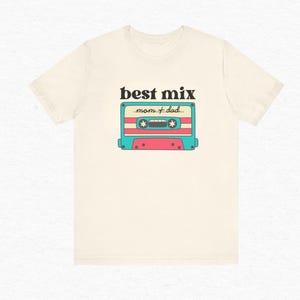 Best Mix Mom and Dad Toddler Tee, Blue Retro Cassette Music, Funny Baby Boy Shirt, Mixtape Gift, Music Lover, Musician Baby Onesie®