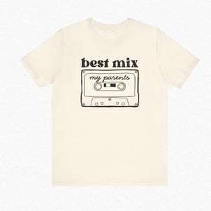 Best Mix My Parents Toddler Tee – Retro Cassette Music Baby Shirt, Funny Baby Onesie®, Mixtape Gift,Music Lover Baby Musician Gifts