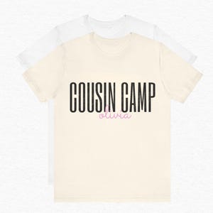 Cousin Camp Shirts for Family Friends T-Shirt Camping T Shirt Tee Ladies Matching Men Kids Women Boys Girls Baby Lake Road Trip Crew Custom