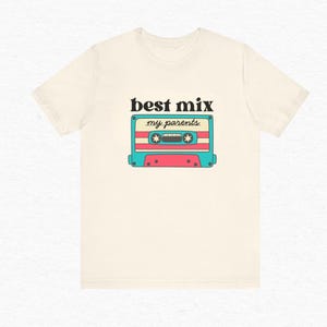 Best Mix My Parents Toddler Tee, Blue Retro Cassette Music, Funny Baby Boy Shirt, Mixtape Gift, Music Lover, Musician Baby Onesie® Tshirt
