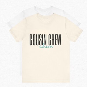 Cousin Crew Shirts for Family Friends T-Shirt Camping T Shirt Tee Ladies Matching Men Kids Women Boys Girls Baby Lake Road Trip Camp Custom