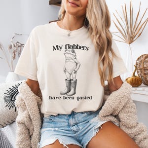 My Flabbers Frog Humor Shirt, Perfect Gift for Frog Lovers, Fun Apparel for Summer, Birthday Gift, Casual Wear, Unique Graphic Frog Tee