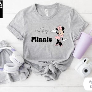 Disney Minnie Shirt, Minnie Mouse Birthday Outfit, I&#39;m This Minnie Toddler Shirt, Birthday Girl Tee, Family Matching Disney Trip