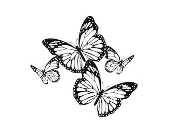 Metal Butterfly Wall Art, Elegant Butterfly Decor, Indoor Outdoor Metal Sign, Nature-Inspired Home Decor, Garden Wall Art, Butterfly Lover