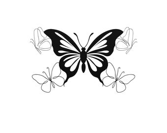Metal Butterfly Wall Art, Elegant Butterfly Decor, Indoor Outdoor Metal Sign, Nature-Inspired Home Decor, Garden Wall Art, Butterfly Lovers