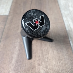 Western Star truck shift knob 1/2-13 silver grey