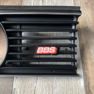 BBS grill badge red for BMW E21 E23 E24 E28 E30 E32