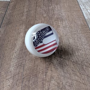 Cummins truck shift knob 50mm M10x1.5 white