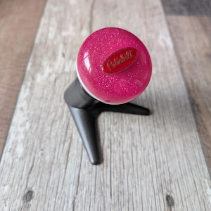 Peterbilt truck shift knob 55mm 1/2-13 layered colors pink and purple