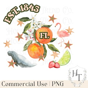 Florida State PNG Trendy PNG Florida Sublimationsdesign Original Designer State Icon Digital