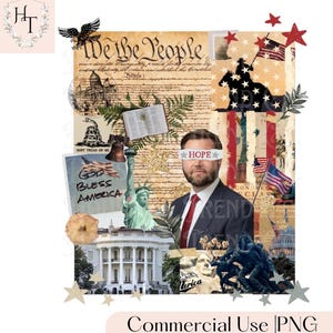 JD Vance USA Sublimation Design: Trump Digital Download (PNG)