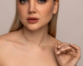 Collier pendentif ours fin or/argent argent sterling - Cadeau pour elle