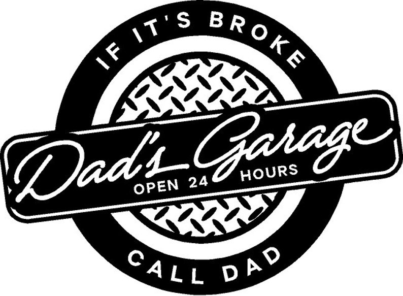 Dad&rsquo;s Garage Decal Removable Garage Wall Sticker Lettering | Etsy