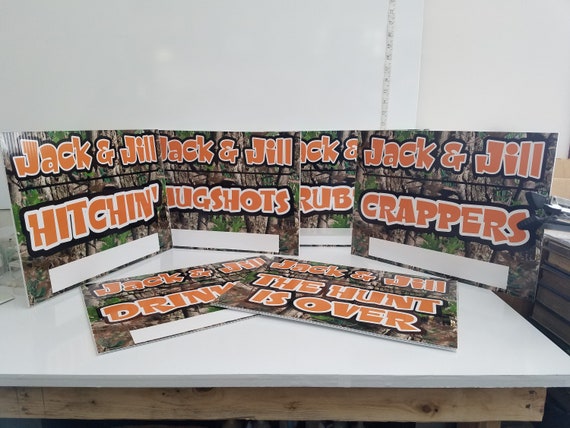 Personalized Camouflage Wedding Signs Custom Yard Signs Custom Etsy