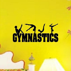 Gymnastics Wall Decal Sticker Removable Wall art