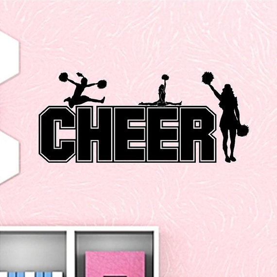 Cheer Wall Quote Words Sayings Cheerleading Removable Etsy